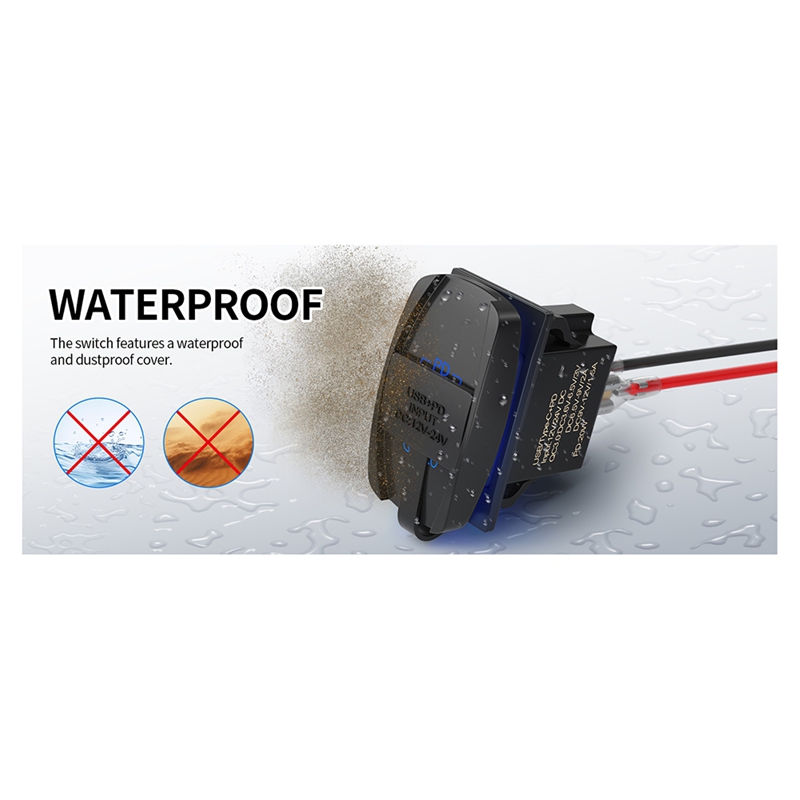 USB Rocker Switch 12V Waterpro - Tools Qc reseña y precio