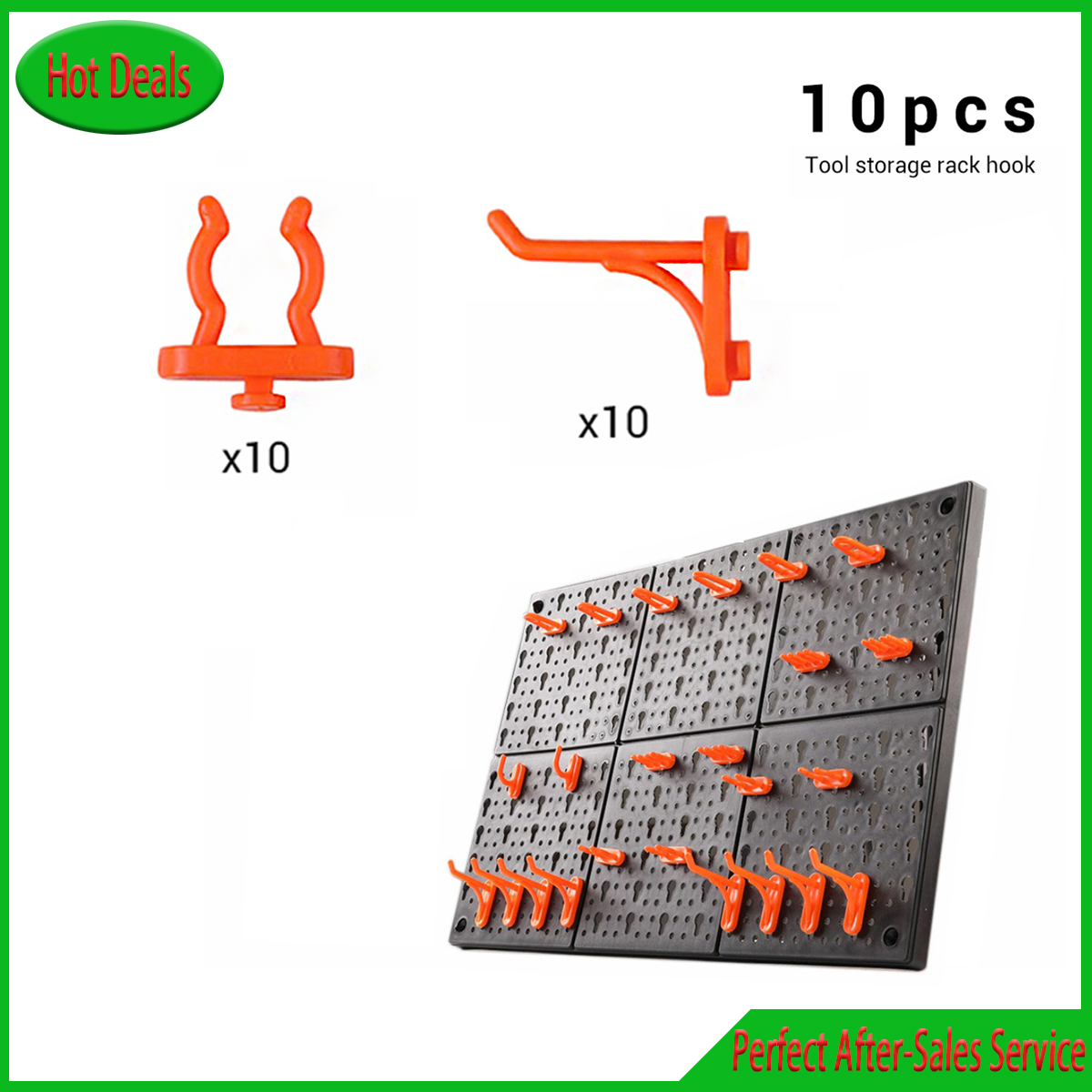 10PCS Hardware Tool Hook Wall- - Workshop Tools Hanging reseña y precio