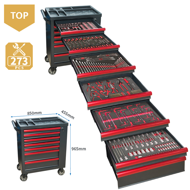 7 Drawer Tool Trolley With 273 - Tools Set Workshop reseña y precio