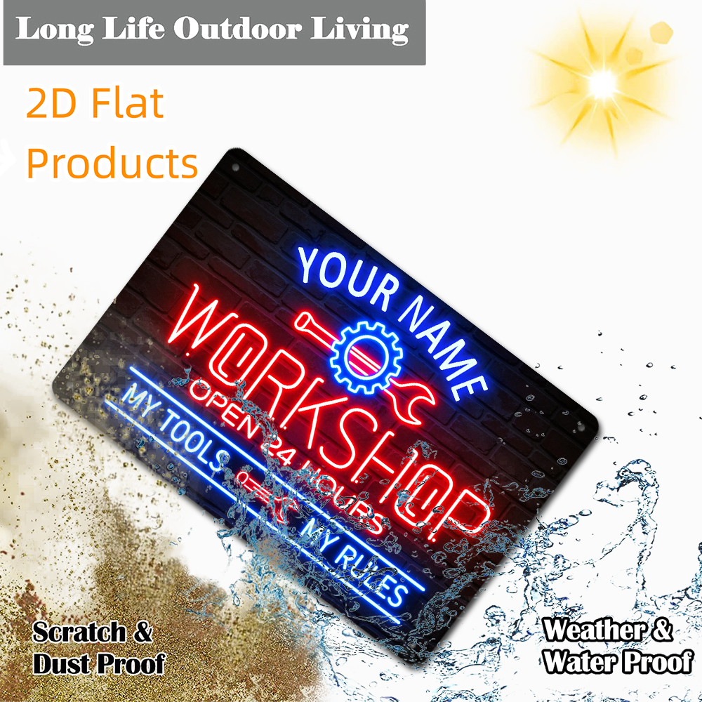 2D FLAT Personalized Custom Na - Workshop Tools Name reseña y precio