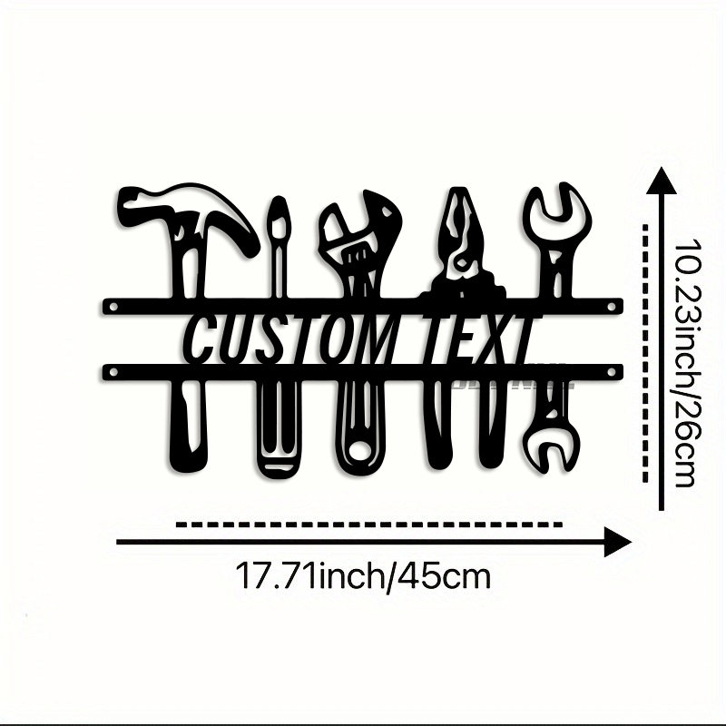 DIY Industrial Style Iron Wall - Workshop Tools Name reseña y precio