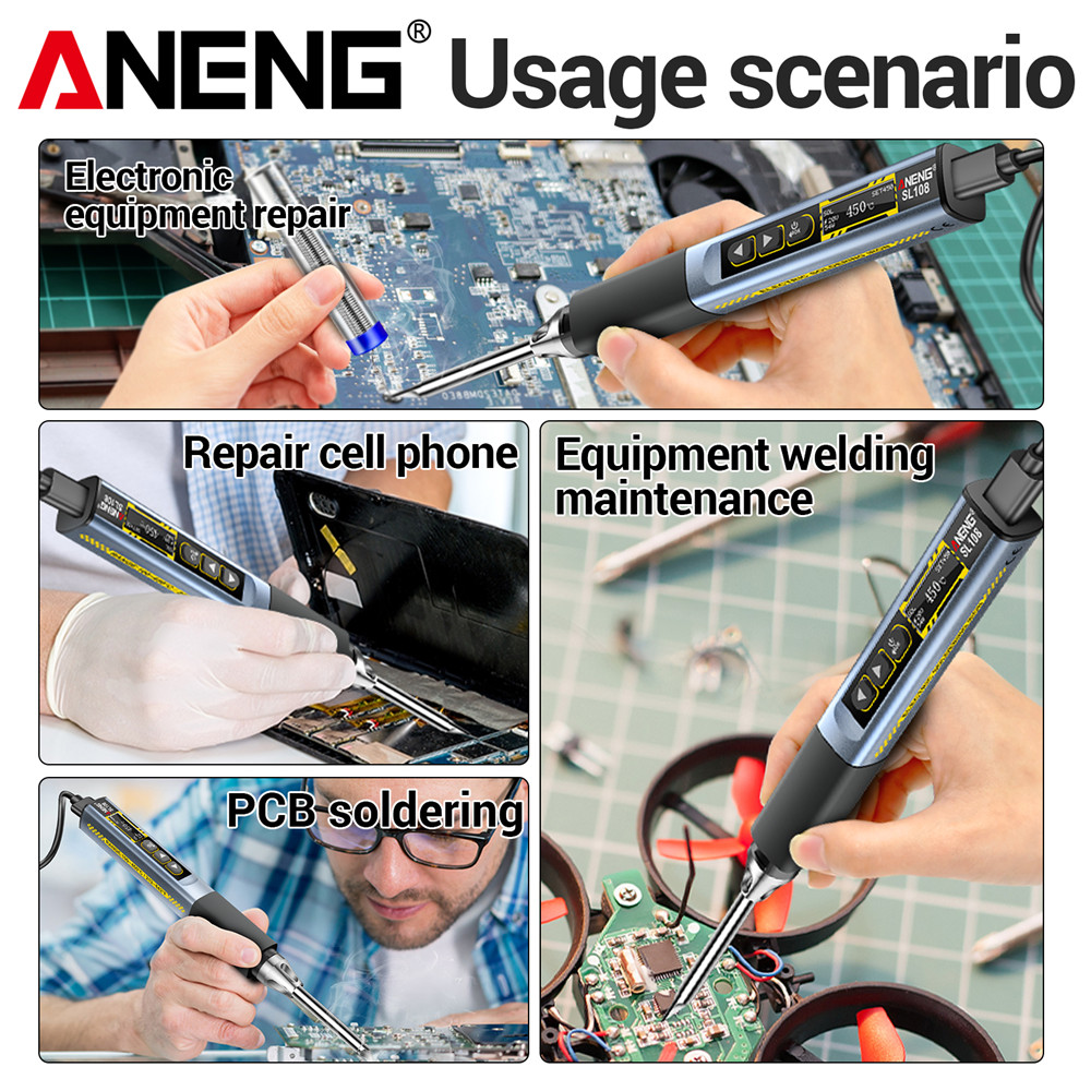 ANENG SL108 96W Soldering Iron - Tools Qc reseña y precio
