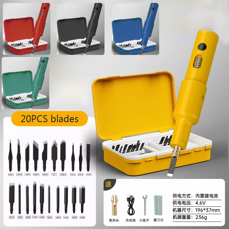 20PCS Blade Electric Engraving - Chisel Set Wood reseña y precio