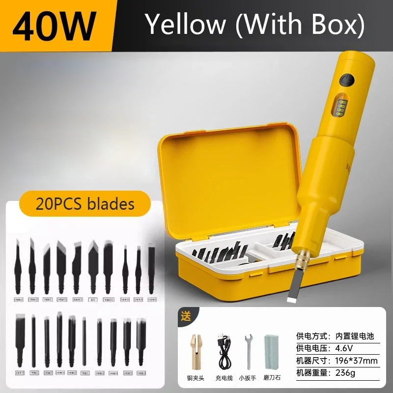 20PCS Blade Electric Engraving - Chisel Set Wood reseña y precio