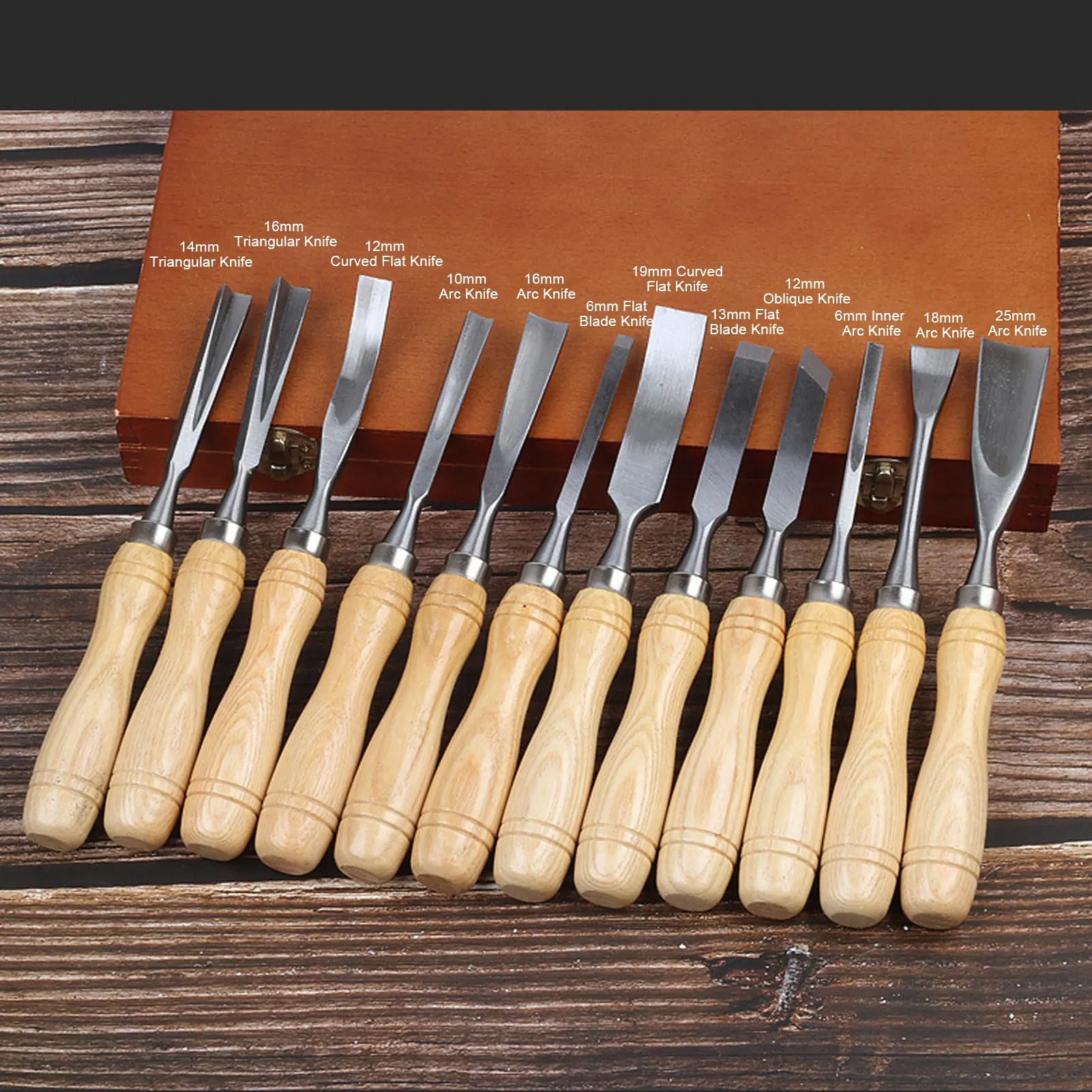 12Pcs/Set Wood Carving Tools,C - Chisel Set Wood reseña y precio