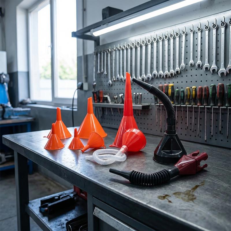 Car Plastic Funnel Set 8 Piece - Tools Set Workshop reseña y precio