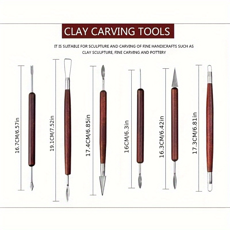 6PCS Sculpting Tool Pottery Wo - Chisel Set Wood reseña y precio