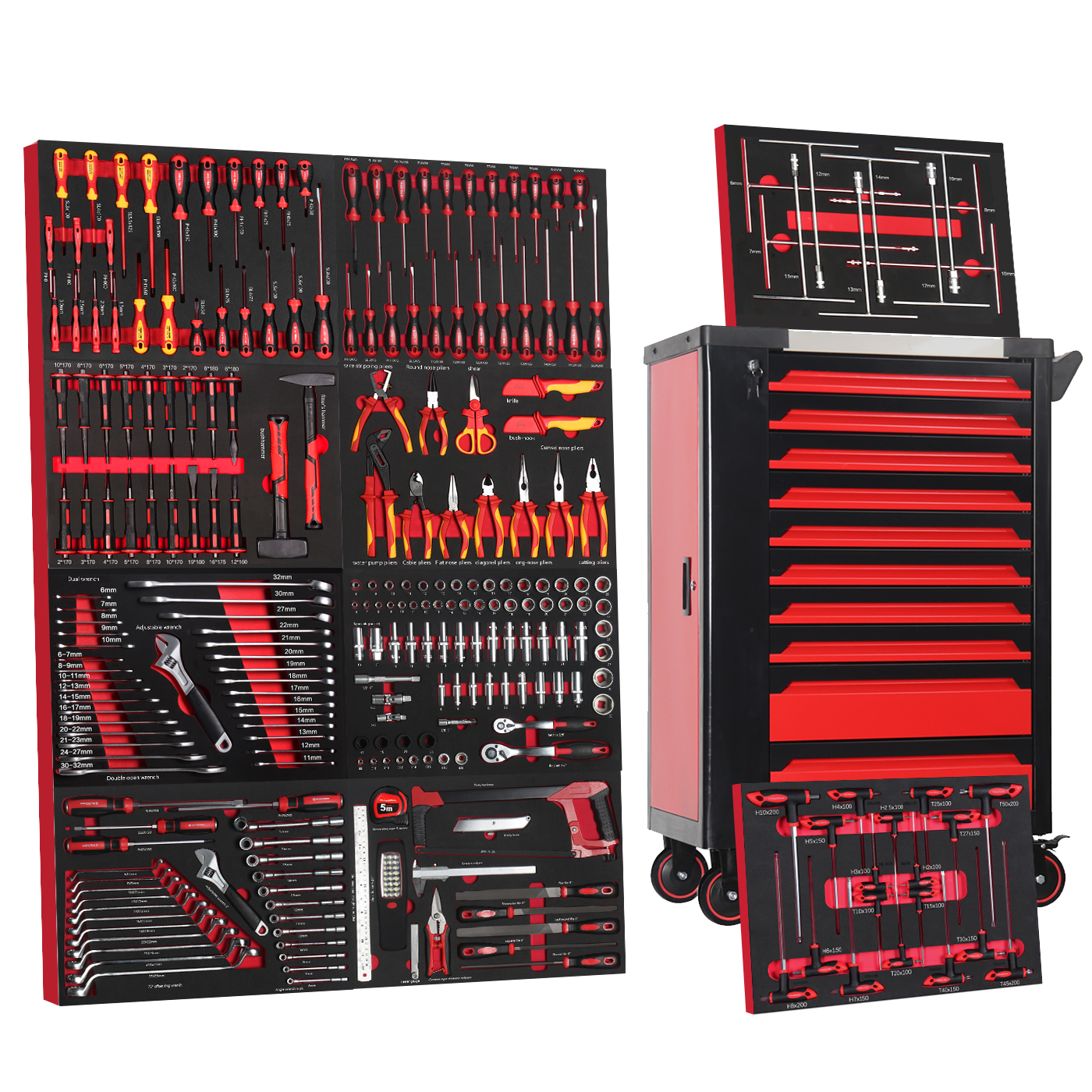 ej-Heavy Duty 10 Drawers Metal - Tools For Woodworking Workshop reseña y precio