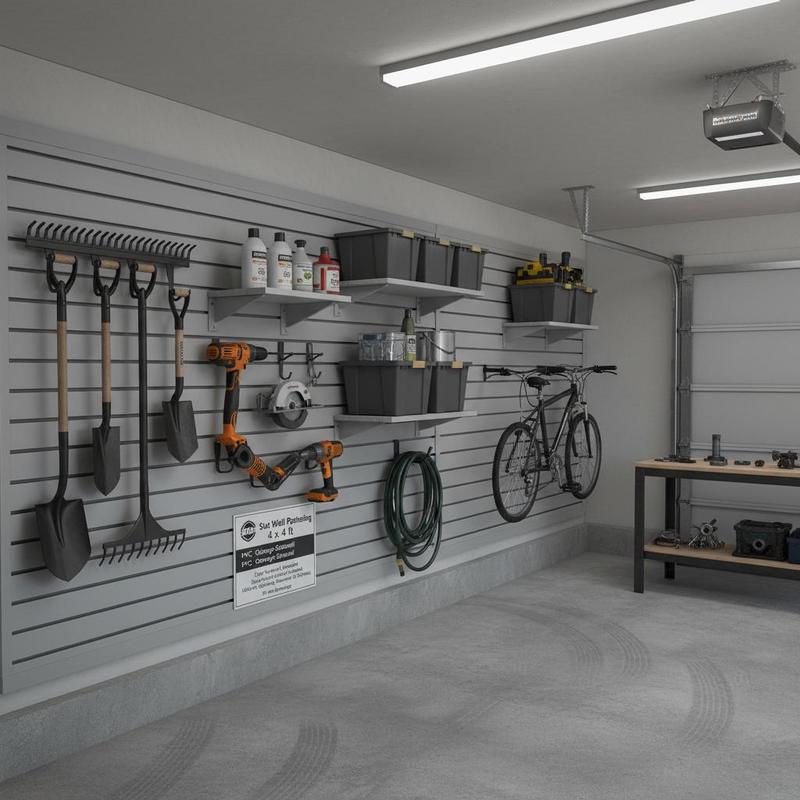 PVC Wall Plank 4 x 4 ft For Ga - Workshop Tools Storage reseña y precio