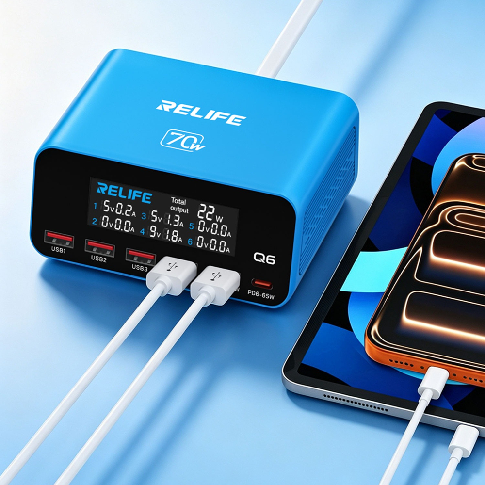 RELIFE Q6 70W PD QC Fast Charg - Tools Qc reseña y precio