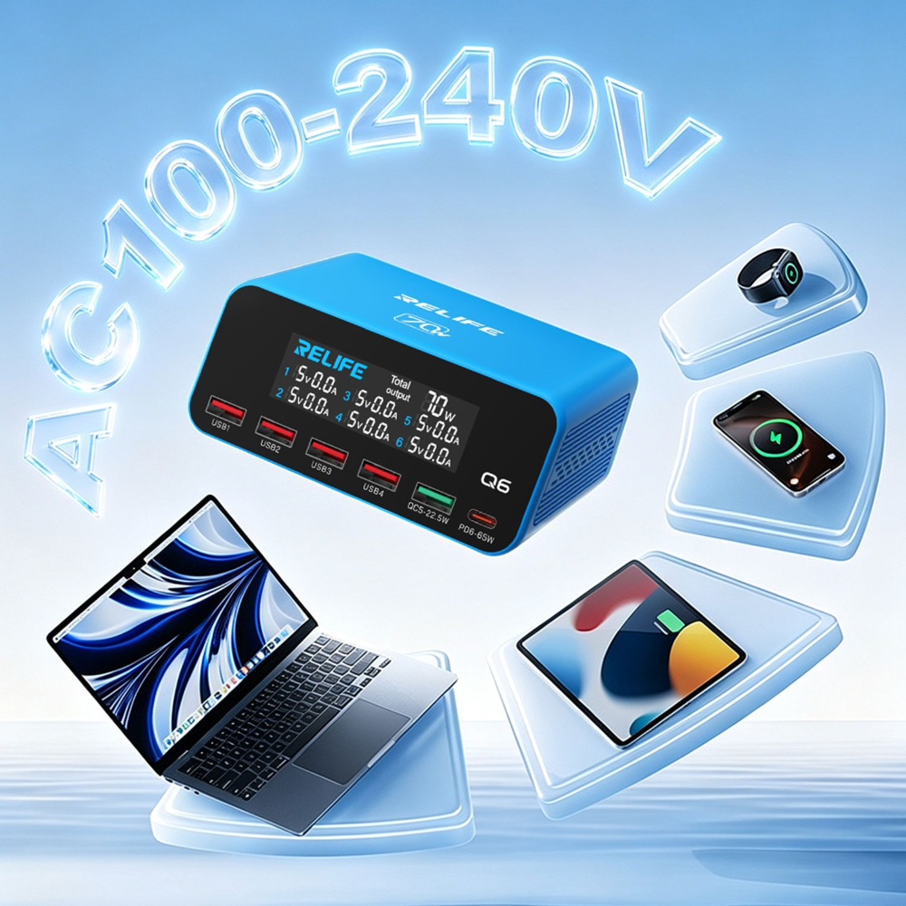 RELIFE Q6 70W PD QC Fast Charg - Tools Qc reseña y precio