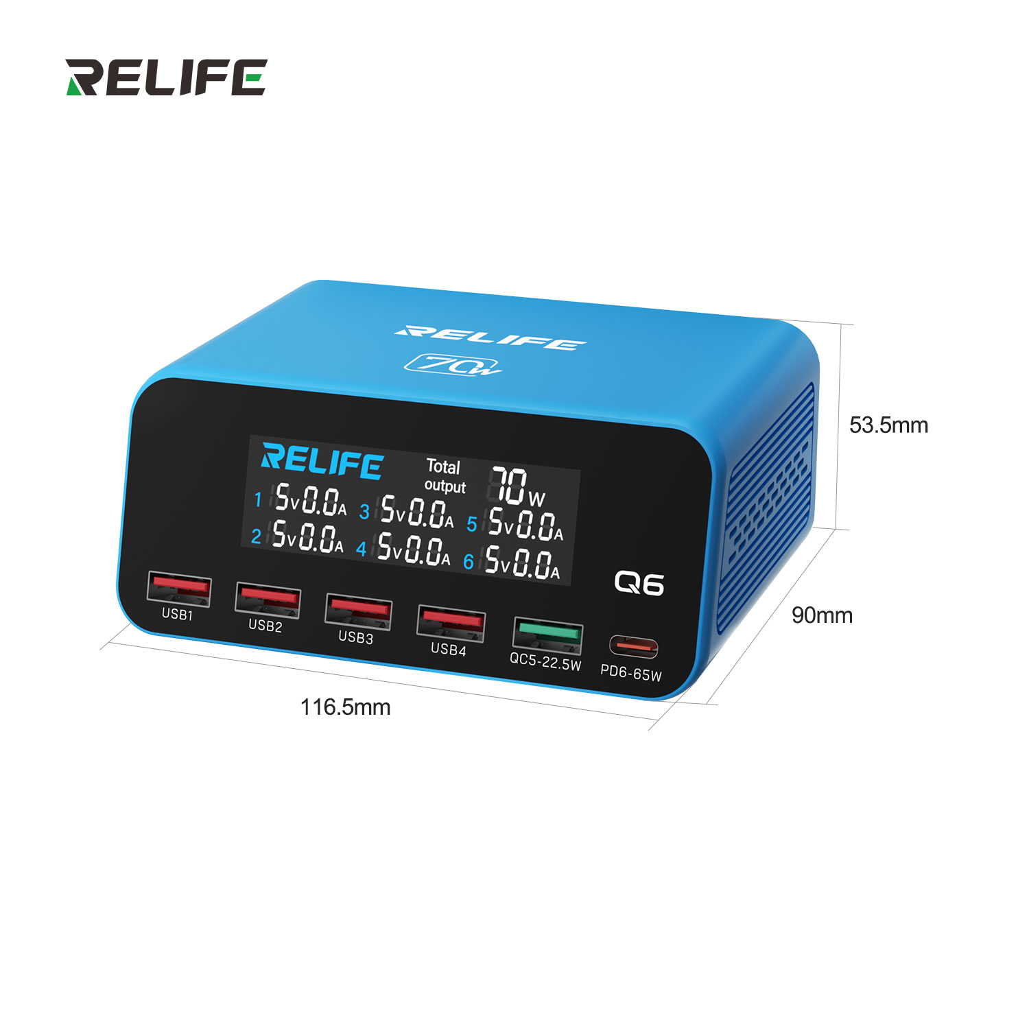 RELIFE Q6 70W PD QC Fast Charg - Tools Qc reseña y precio