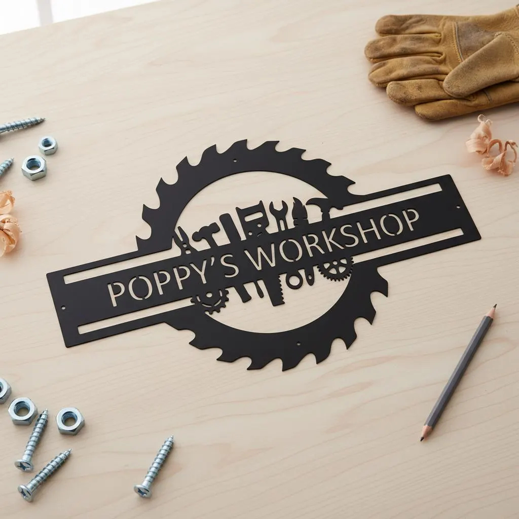Custom Garage Name Sign,Worksh - Workshop Tools Name reseña y precio