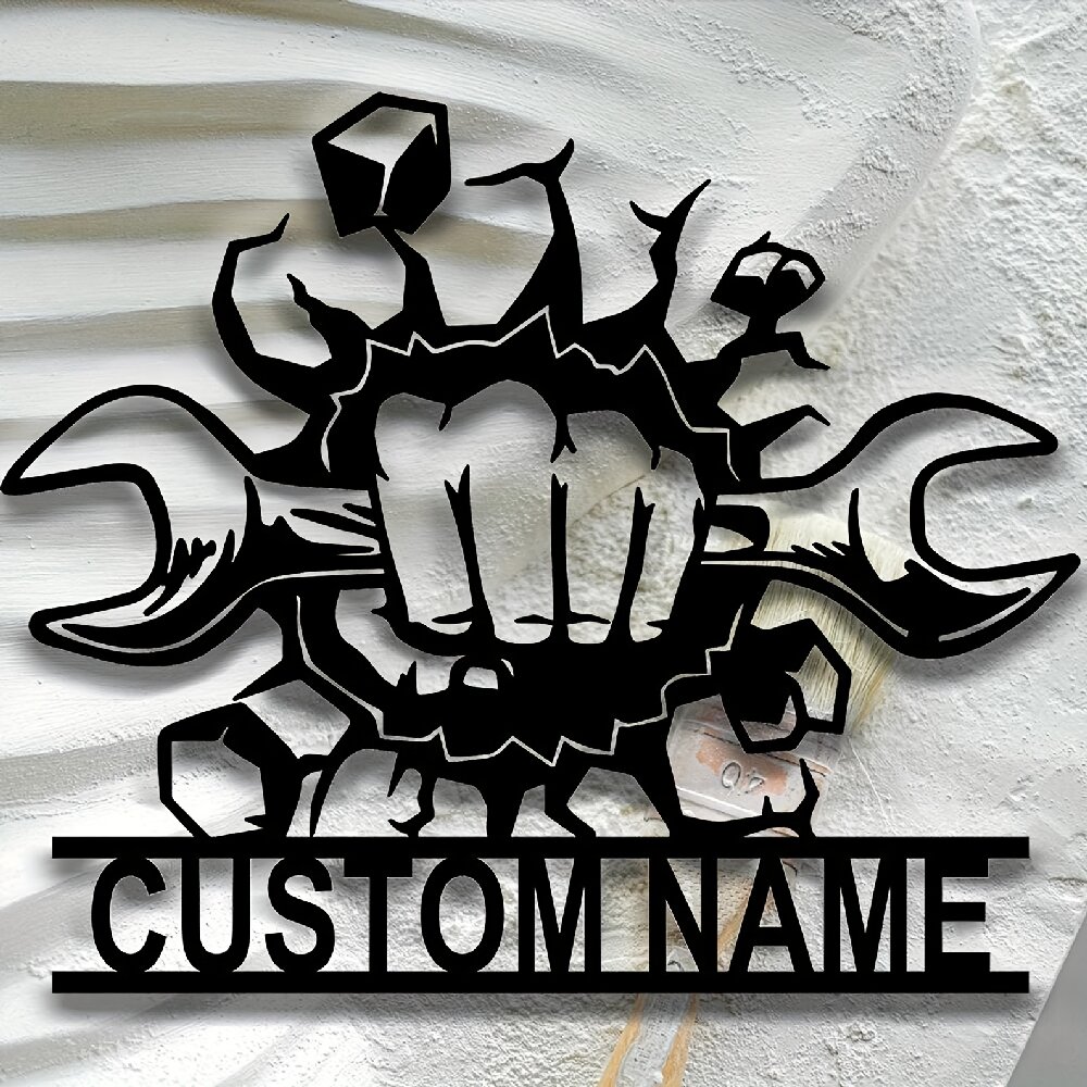 Custom Metal Workshop Wall Sig - Workshop Tools Name reseña y precio