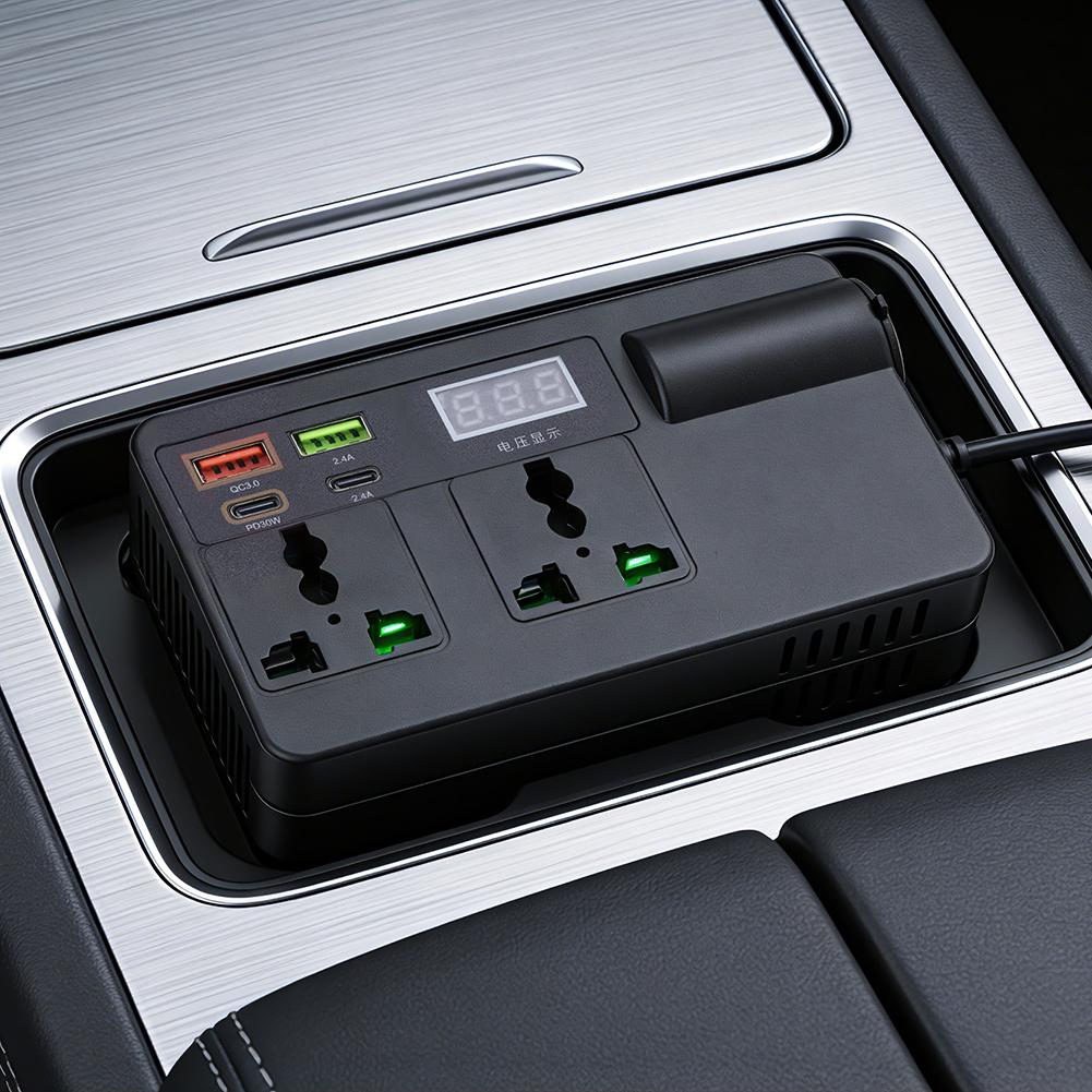 12V/24V Car Inverter 200W DC T - Tools Qc reseña y precio