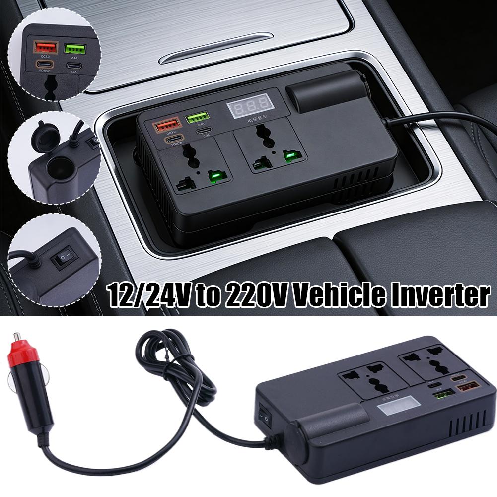 12V/24V Car Inverter 200W DC T - Tools Qc reseña y precio