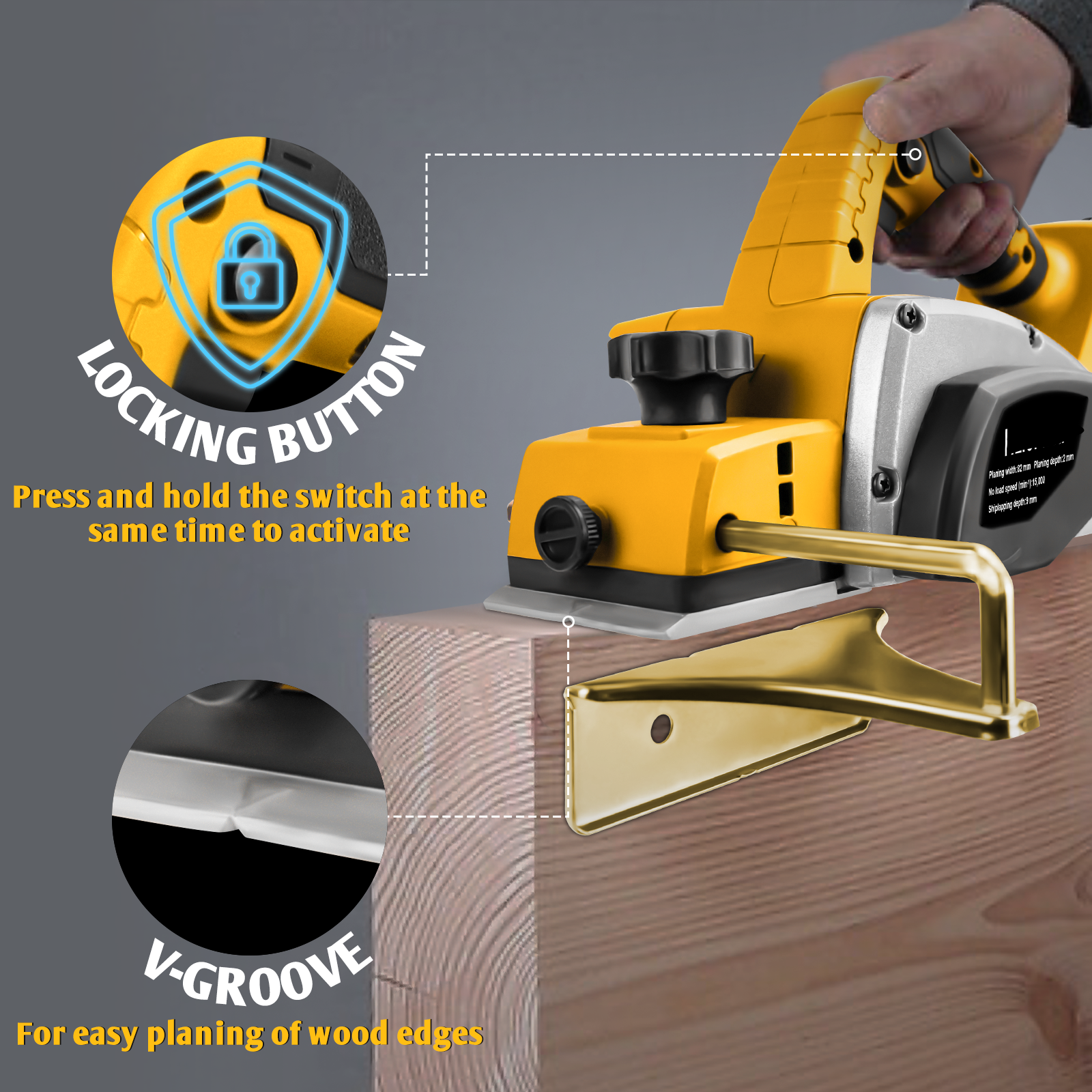 Electric Hand Planer for Dewal - Hand Plane Block reseña y precio