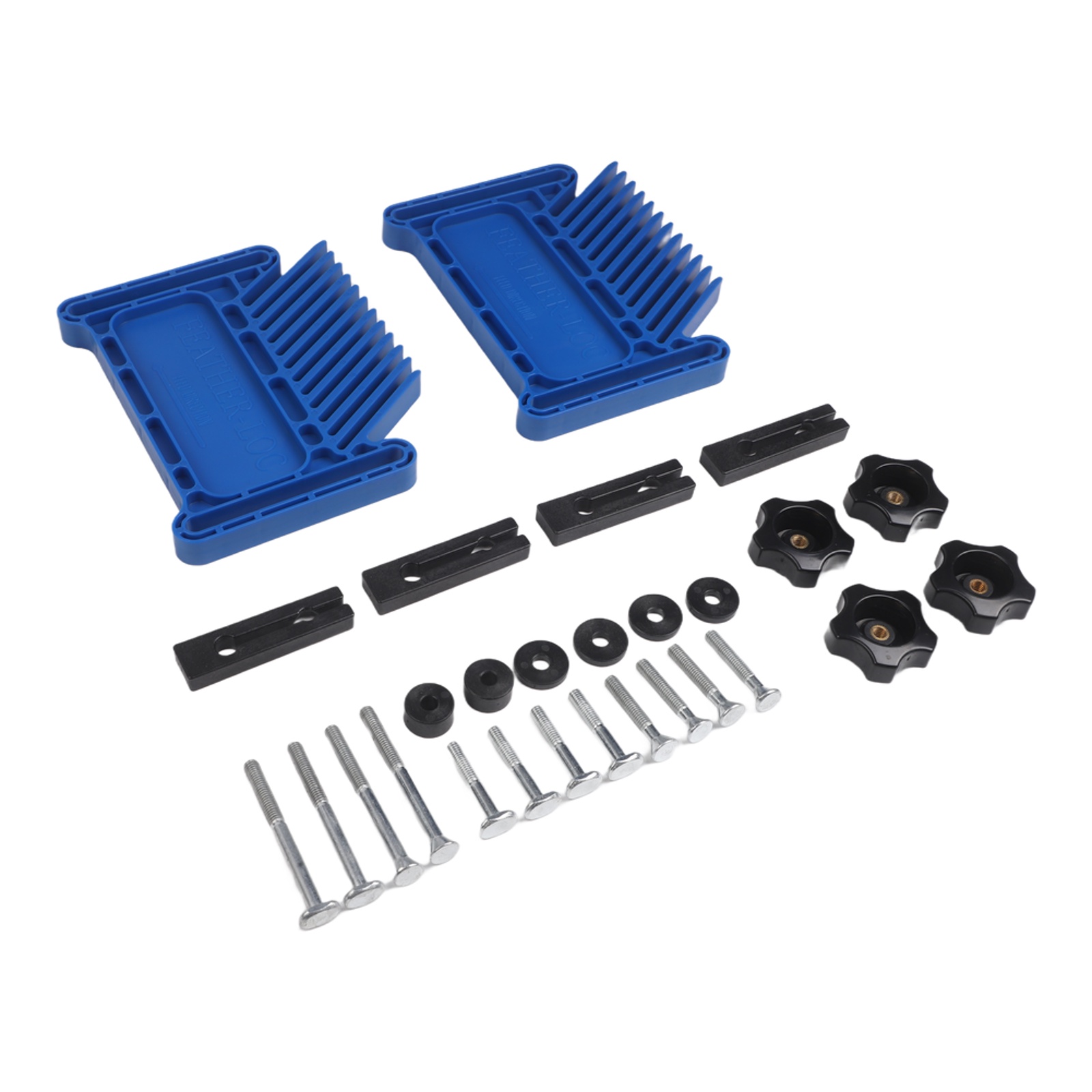 Blue ABS Plastic Feather Board - Tools For Woodworking Workshop reseña y precio