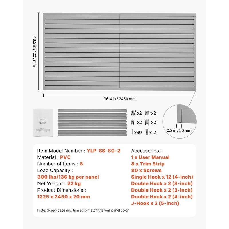 PVC Wall Board 8 x 4 ft For Ga - Workshop Tools Storage reseña y precio