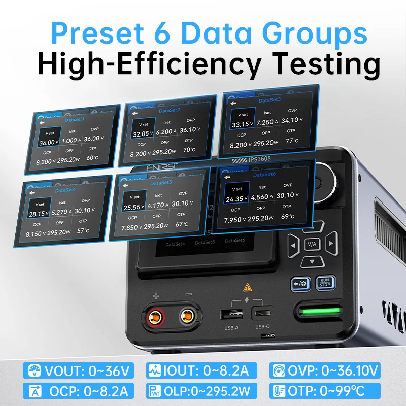 FNIRSI IPS3608 Adjustable DC P - Tools Qc reseña y precio