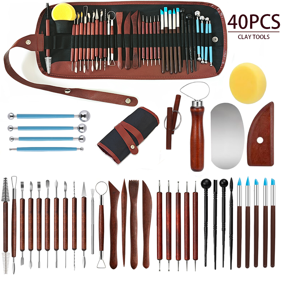 25/40Pcs Pottery & Clay Sculpt - Chisel Set Wood reseña y precio