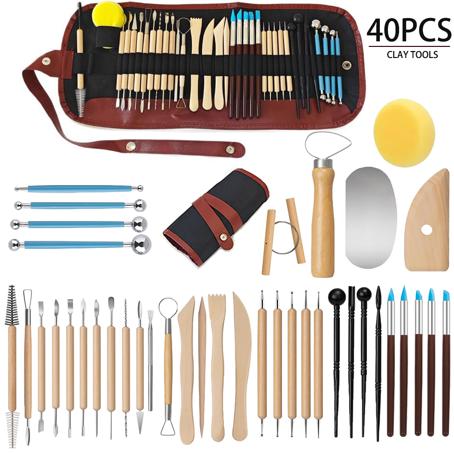 25/40Pcs Pottery & Clay Sculpt - Chisel Set Wood reseña y precio