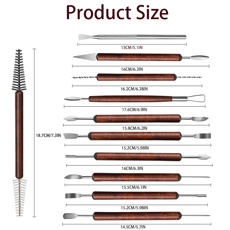 25/40Pcs Pottery & Clay Sculpt - Chisel Set Wood reseña y precio