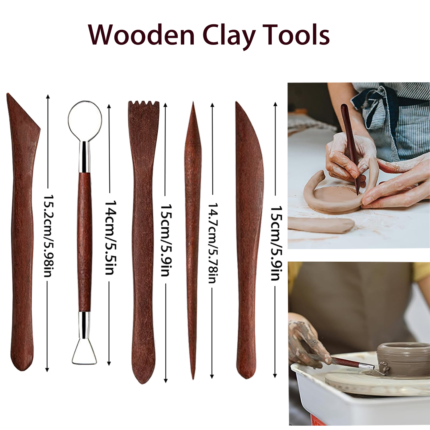 25/40Pcs Pottery & Clay Sculpt - Chisel Set Wood reseña y precio