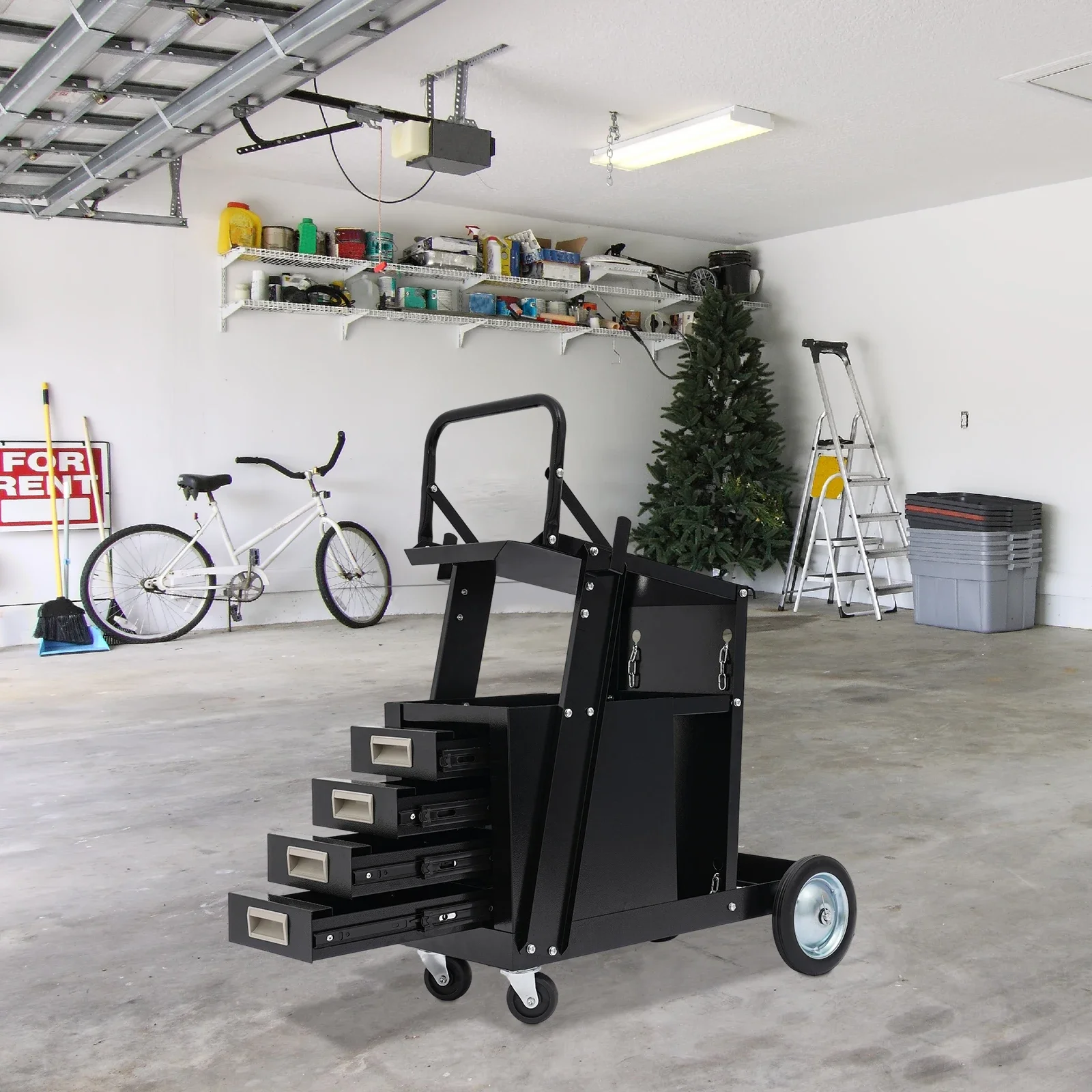 Rolling Welding Cart with Comf - Workshop Tools Storage reseña y precio