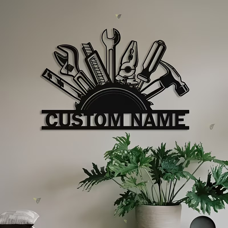 Custom Metal Tool Wall Art - P - Workshop Tools Name reseña y precio