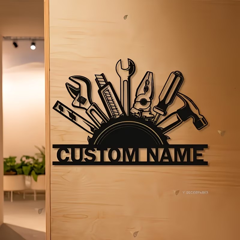Custom Metal Tool Wall Art - P - Workshop Tools Name reseña y precio